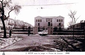 Setif - Palais de Justice - Sous la neige- 1942